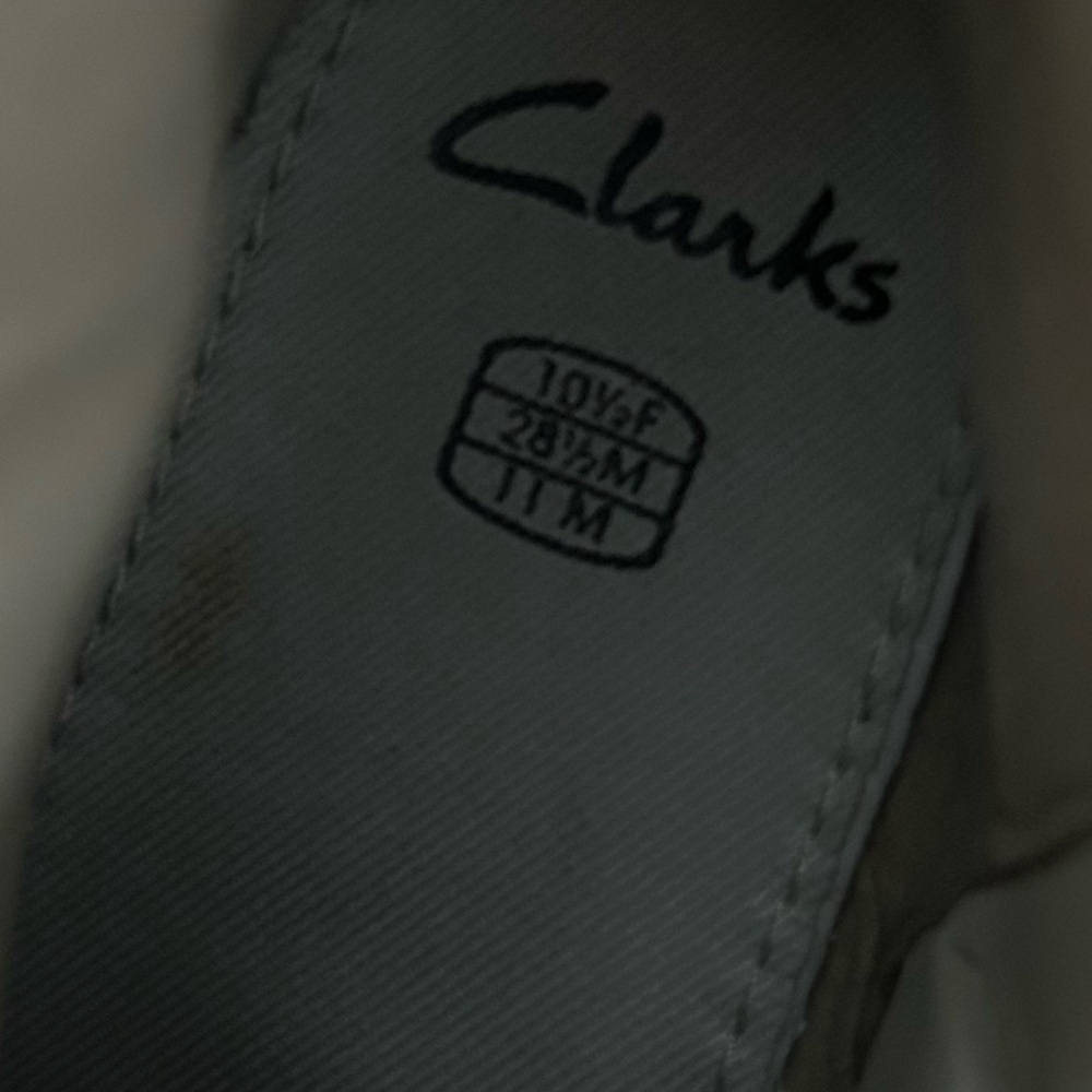 Clarks Toddler Dark Brown Embroidered Cowboy Boots - Picture 6 of 9